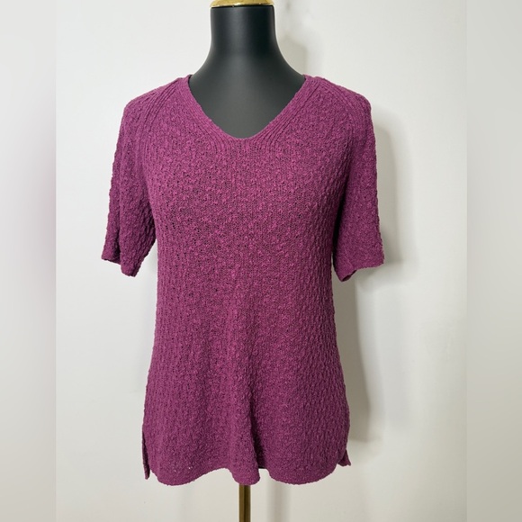 J. Jill Tops - J. Jill Rich Purple Short Sleeve Knit Top